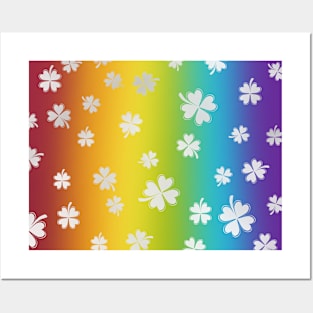 St Patrick Rainbow Pattern Posters and Art